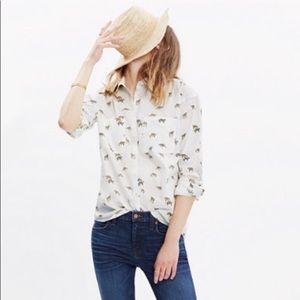 Madewell Leopard Button Down S